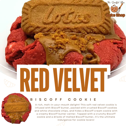 Red Velvet Biscoff Cookie