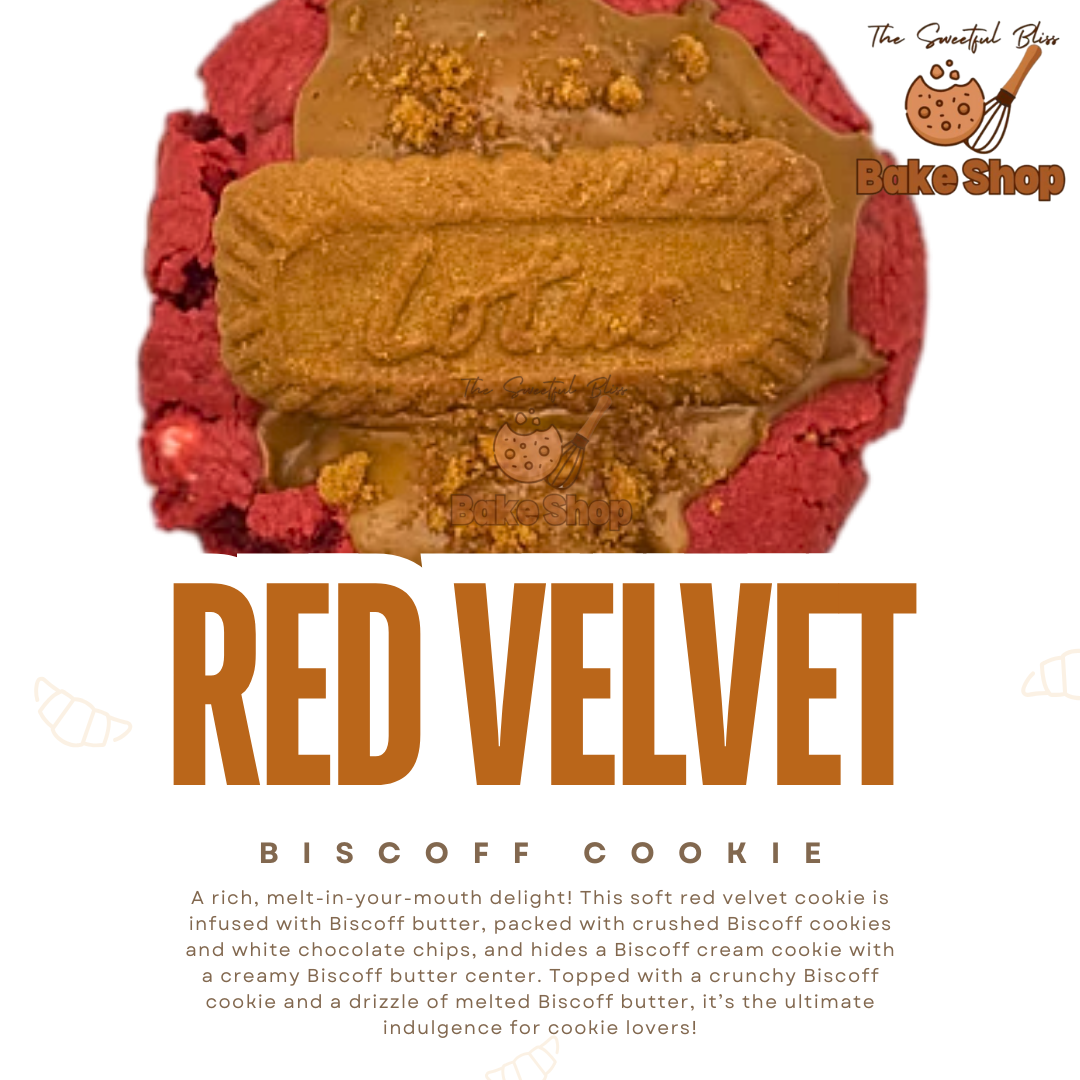 Red Velvet Biscoff Cookie