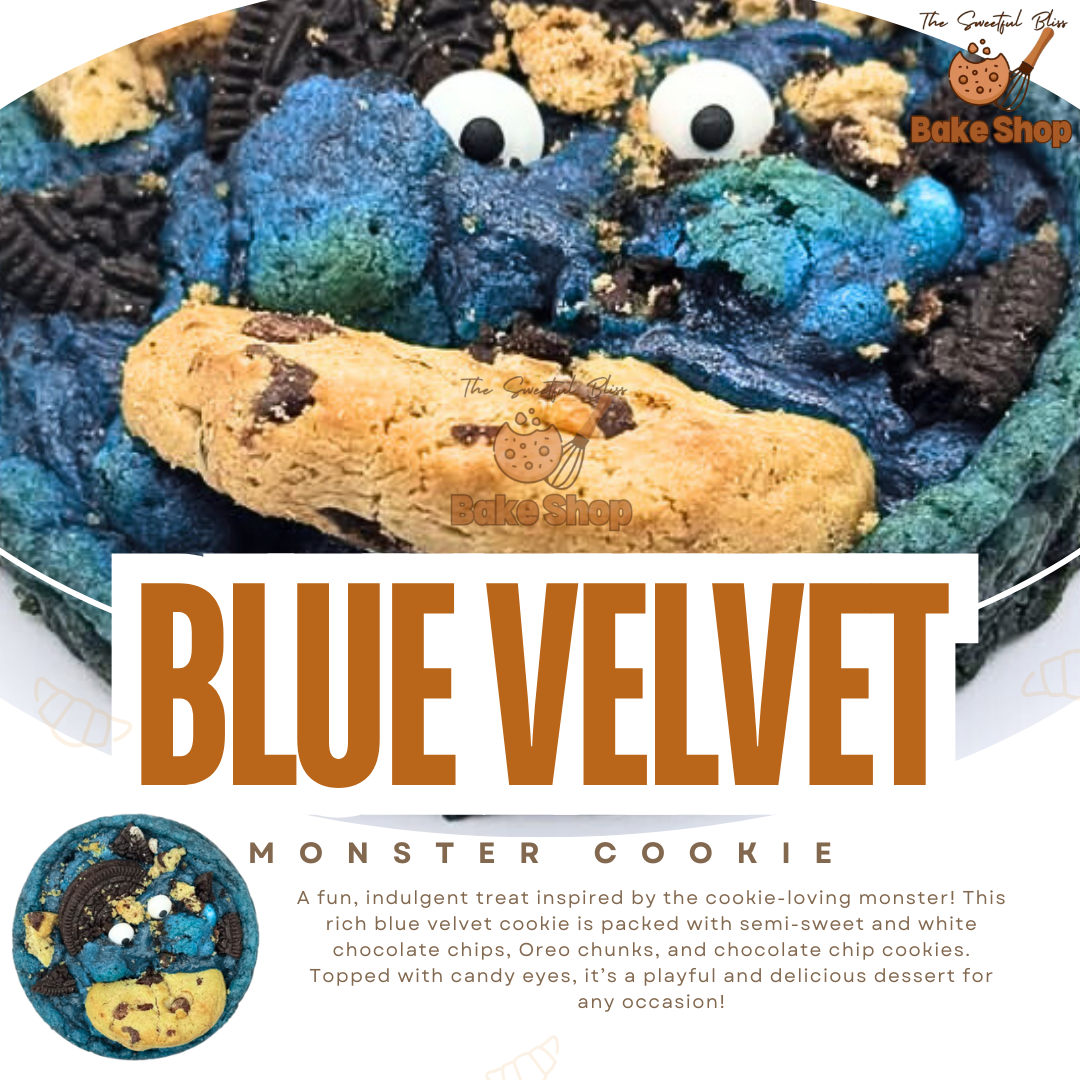 Blue Velvet Monster Cookie