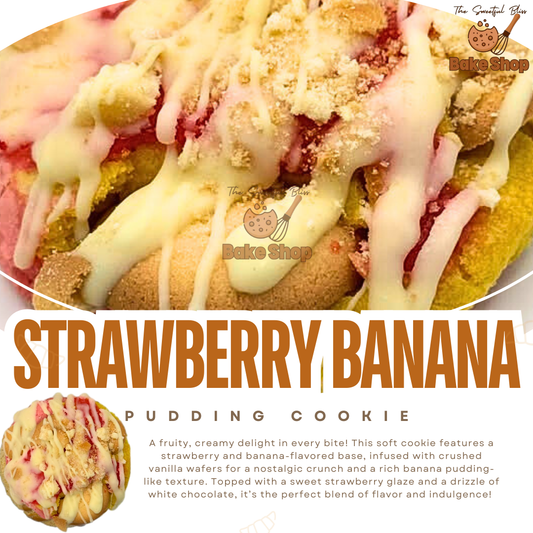 Strawberry Banana Pudding Cookie