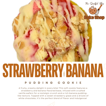 Strawberry Banana Pudding Cookie