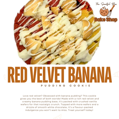 Red Velvet Bananna Pudding Cookie